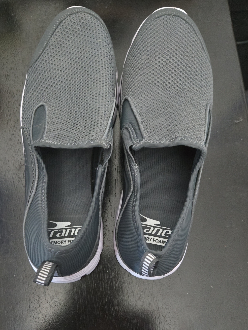 Gray Slip-On Memory Foam Loafers